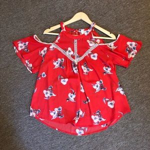 Halter off the shoulder top